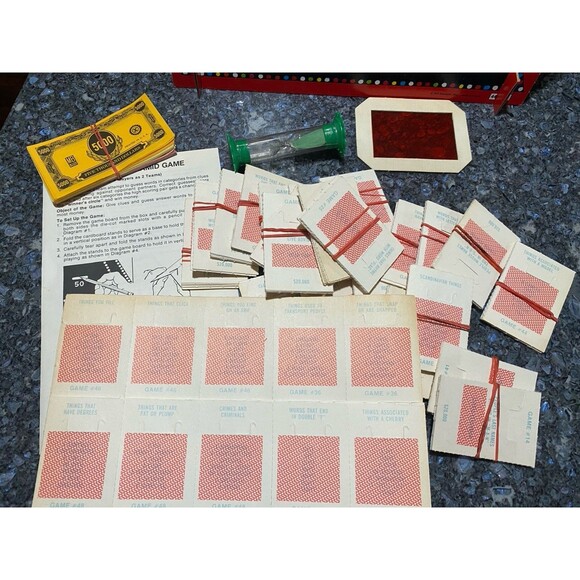 Vintage $20,000 Pyramid Game New Fifth Edition Milton Bradley Some Unused - Picture 6 of 6